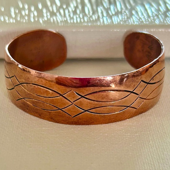 Vintage copper bracelet - Picture 1 of 6